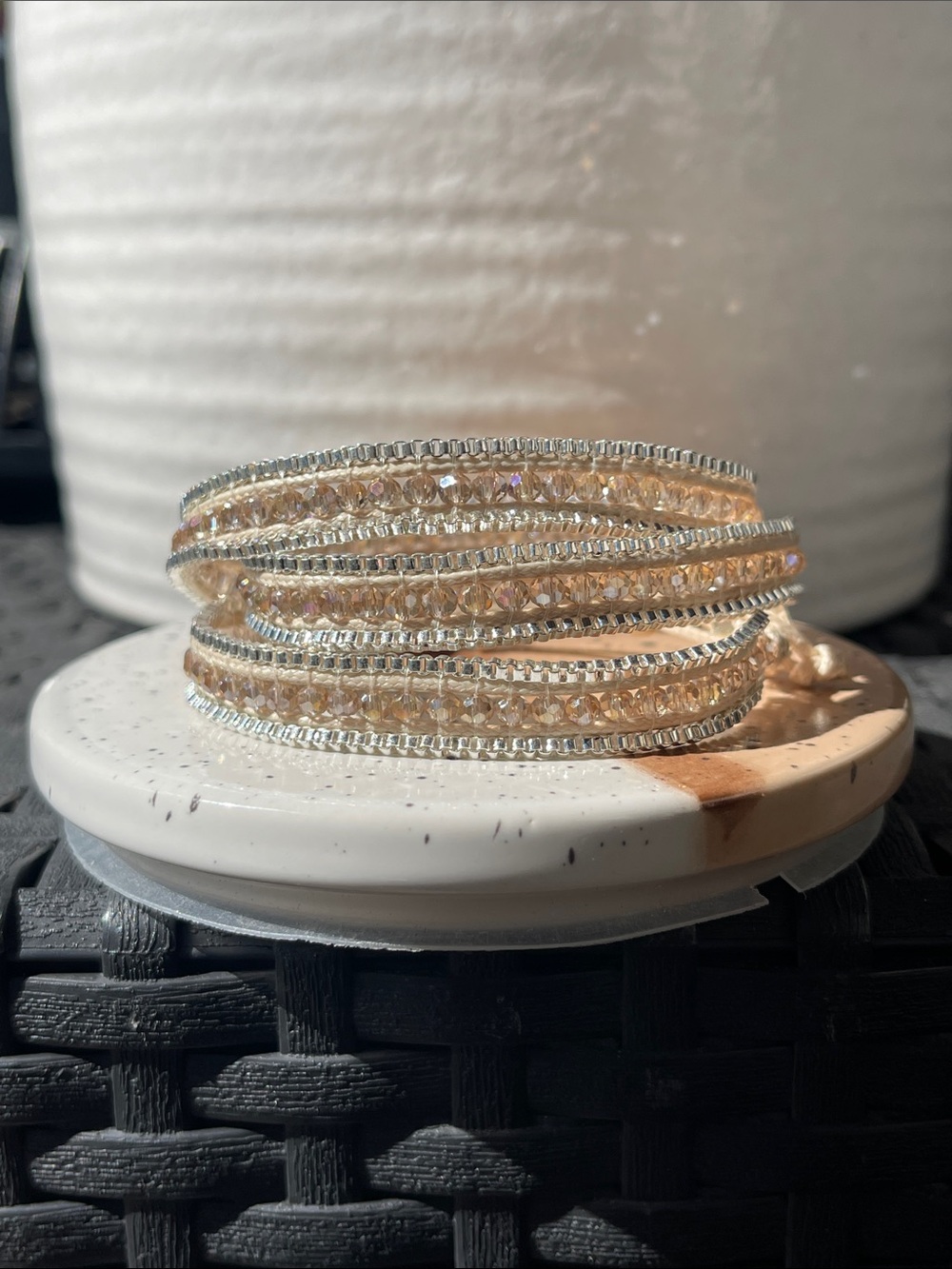 Women’s Crystal Beaded Wrap Bracelet